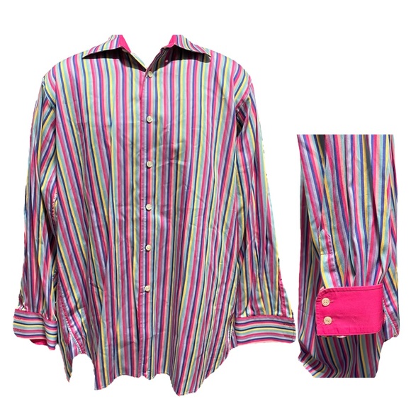 Joseph Turner Brightly Striped Shirt! - Picture 1 of 5